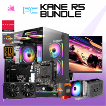 PC KANE R5 BUNDLE / AMD RYZEN 5 5500 / RADEON RX 7600 / 16GB RAM / 1TB SSD M.2 NVME / DISIPADOR DE TORRE /FUENTE 650W 80+ BRONZE / INCLUYE MONITOR 165HZ 1MS FHD / PROMOCION
