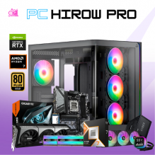 PC HIROW PRO / AMD RYZEN 7 9800X3D / RTX 5080 / 32GB RAM DDR5 / 2TB SSD M.2 NVME / ENFRIAMIENTO LIQ 360MM / FUENTE 850W 80+ GOLD / PROMOCION