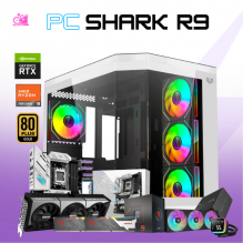 PC SHARK R9 / AMD RYZEN 9 7900X / RTX 5080 / 32GB RAM DDR5 / 2TB SSD M.2 NVME / ENFRIAMIENTO LIQ 360MM / FUENTE DE PODER 850W 80+ GOLD / PROMOCION