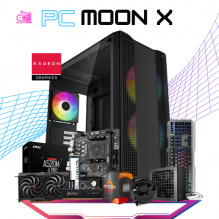 PC MOON X / AMD RYZEN 5 5500 / RADEON RX 6600 / 16GB RAM / 500GB SSD M.2 NVME / FUENTE 600W 80+ BRONZE / INCLUYE REGALO / PROMOCION
