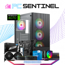 PC SENTINEL / INTEL CORE I5-13500 / RTX 4070 / 16GB RAM /1TB SSD M.2 NVME / DISIPADOR DE TORRE DOBLE ABANICO / FUENTE 700W 80+ GOLD / PROMOCION