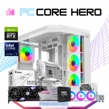 PC CORE HERO / INTEL CORE ULTRA 7 265KF / RTX 5070 / 32GB RAM DDR5 / 2TB SSD M.2 NVME / ENFRIAMIENTO LIQ 360MM / FUENTE 850W 80+ GOLD / PROMOCION