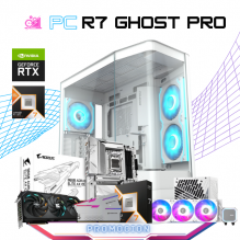 PC R7 GHOST PRO / AMD RYZEN 7 9800X3D / RTX 5070 TI / 32GB RAM DDR5 / 2TB SSD M.2 NVME / ENFRIAMIENTO LIQ 360MM/ FUENTE 850W 80+ GOLD / PROMOCION