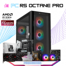 PC R5 OCTANE PRO / AMD RYZEN 5 9600X / RX 9070 XT / 32GB RAM DDR5 / 2TB SSD NVME / ENFRIAMIENTO LIQ 240MM / FUENTE 750W 80+ BRONZE/ PROMOCION