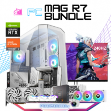 PC MAG R7 BUNDLE / AMD RYZEN 7 7700X / RTX 4070 TI SUPER / 32GB RAM DDR5 / 2TB SSD M.2 NVME / ENFRIAMIENTO LIQ 360MM / FUENTE 850W 80+ GOLD / INCLUYE MONITOR 24" FHD 240HZ 1MS / KIT TECLADO Y MOUSE DE REGALO PROMOCION 