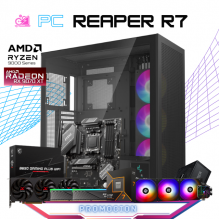 PC REAPER R7 / AMD RYZEN 7 9700X / RADEON RX 9070 XT / 32GB RAM DDR5 /2TB SSD NVME / ENFRIAMIENTO LIQ 360MM / FUENTE 850W 80+ GOLD /  PROMOCION