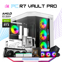 PC R7 VAULT PRO / AMD RYZEN 7 9700X / RTX 5080 / 32GB RAM DDR5 / 2TB SSD NVME / ENFRIAMIENTO LIQ 360MM / FUENTE 850W 80+ GOLD / PROMOCION