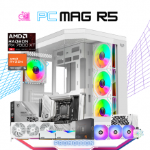 PC MAG R5 / AMD RYZEN 5 7600X / RADEON RX 7800XT / 32GB RAM DDR5 / 1TB SSD M.2 NVME / ENFRIAMIENTO LIQ 360MM / FUENTE 850W 80+ GOLD / PROMOCION