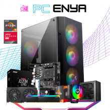 PC ENYA / AMD RYZEN 5 5500 / RADEON RX 6600 / 16GB RAM / 1TB SSD M.2 NVME / DISIPADOR DE TORRE FARGB / FUENTE 600W 80+ BRONZE / PROMOCION