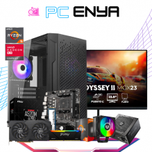 PC ENYA BUNDLE / AMD RYZEN 5 5500 / RADEON RX 6600 / 16GB RAM / 1TB SSD M.2 NVME / DISIPADOR DE TORRE / FUENTE DE PODER 550W 80+ BRONZE / INCLUYE MONITOR BALAMRUSH 1MS 165HZ 23.8" FHD / PROMOCION