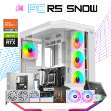 PC R5 SNOW / AMD RYZEN 5 7600 / RTX 4060 / 32GB RAM DDR5 / 1TB SSD M.2 NVME / ENFRIAMIENTO LIQ 240MM / FUENTE 750W 80+ BRONZE / W11 PRO CON LICENCIA DE REGALO / PROMOCION