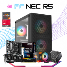 PC NEC R5 / AMD RYZEN 5 5500 / RADEON RX 7600 / 16GB RAM / 500GB SSD M.2 NVME / DISIPADOR DE TORRE / FUENTE 550W 80+ BRONZE / PROMOCION 