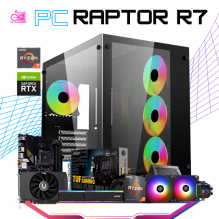 PC RAPTOR R7 / AMD RYZEN 7 5700 / RTX 4060 / 16GB RAM / 1TB SSD M.2 NVME / FUENTE 650W 80+ BRONZE/ ENFRIAMIENTO LIQUIDO 240MM / PROMOCION