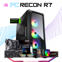 PC RECON R7 / AMD RYZEN 7 5800X / RTX 4070 12GB GDDR6X/ 32GB RAM / 1TB SSD M.2 NVME /DISIPADOR DE TORRE DOBLE FAN/ FUENTE 650W 80+ BRONZE / PROMOCION