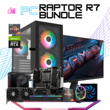 PC RAPTOR R7 BUNDLE / AMD RYZEN 7 5700X / RTX 4060 / 16GB RAM / 1TB SSD M.2 NVME / DISIPADOR DE TORRE ARGB / FUENTE 650W 80+ BRONZE/ INCLUYE MONITOR 27" FHD 180HZ 1MS / KIT TECLADO Y MOUSE GAMER / PROMOCION