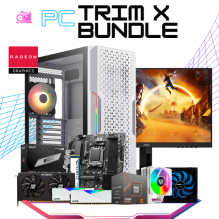 PC TRIM X BUNDLE / AMD RYZEN 5 8400F / RADEON RX 7600XT / 32GB DDR5 / 1TB SSD M.2 NVME / DISIPADOR DE TORRE ARGB / FUENTE 650W 80+ BRONZE / INCLUYE MONITOR 23.8" 180HZ 0.5MS / PROMOCION