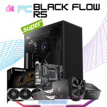 PC BLACK FLOW R5 / AMD RYZEN 5 7600 / RTX 4070 SUPER / 16GB RAM DDR5 / 1TB SSD M.2 NVME / DISIPADOR DE TORRE NZXT / FUENTE 750W 80+ BRONZE/  PROMOCION