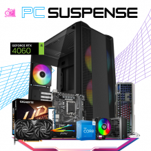PC SUSPENSE / INTEL CORE I5-13500 / RTX 4060 / 16GB RAM / 1TB SSD M.2 NVME / DISIPADOR DE TORRE FARGB/ FUENTE 600W 80+ BRONZE / INCLUYE TECLADO Y MOUSE / PROMOCION