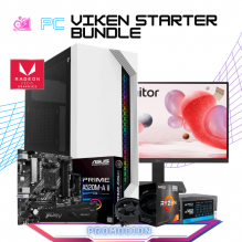 PC VIKEN STARTER BUNDLE/ AMD RYZEN 5 4600G / RADEON VEGA GRAPHICS / 16GB RAM / 500GB SSD M.2 NVME / FUENTE 500W / MONITOR LG 22" FHD 100HZ 5MS / KIT TECLADO Y MOUSE DE REGALO /  PROMOCION