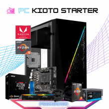 PC KIOTO STARTER / AMD RYZEN 5 4600G / RADEON VEGA GRAPHICS / 16GB RAM / 500GB SSD NVME / FUENTE 500W / PROMOCION