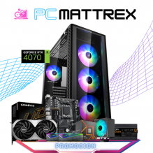 PC MATTREX / AMD RYZEN 5 7600 / RTX 4070 / 32GB RAM DDR5 / 1TB SSD M.2 NVME / DISIPADOR DE TORRE ARGB / FUENTE 700W 80+ BRONZE / PROMOCION