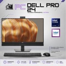 ALL IN ONE DELL PRO 24 QC24250 / Core Ultra 7 265, 16 GB, 512GB SSD, Windows 11 Pro.
