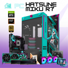 PC HATSUNE MIKU R7 / AMD RYZEN 7 9800X3D / RTX 5080 ROG ASTRAL / 32GB RAM DDR5/ 2TB SSD NVME / ENFRIAMIENTO ROG RYUO IV ARGB / FUENTE 1000W 80+ GOLD / ROG HELIOS II HM / W11 PRO / PROMOCION