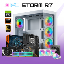 PC STORM R7 / AMD RYZEN 7 9700X / RTX 5070 / 32GB RAM DDR5 / 2TB SSD NVME / B850M / FUENTE 850W 80+ GOLD / ENFRIAMIENTO LIQ 360MM / PROMOCION