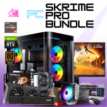 PC SKRIME PRO BUNDLE / AMD RYZEN 5 5500X3D / RTX 5050 / 32GB RAM / 1TB SSD NVME/ B550M / WIFI/ BLUETOOTH / DISIPADOR DE TORRE ARGB / FUENTE 650W 80+ BRONZE / MONITOR 23.8" FHD 144HZ 0.5MS / KIT TECLADO Y MOUSE / W11 PRO / PROMOCION