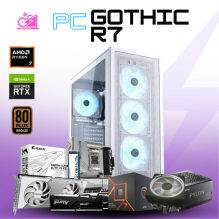 PC GOTHIC R7 / AMD RYZEN 7 7700 / RTX 5070 / 32GB RAM DDR5 / 1TB SSD NVME / B650 / FUENTE 750W 80+ BRONZE / DISIPADOR WRAITH PRISM AMD / W11 PRO / PROMOCION