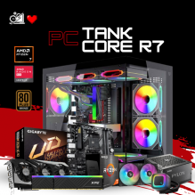 PC TANK CORE R7 / AMD RYZEN 7 5700X / RADEON RX 7600 / 32GB RAM / 1TB SSD NVME / ENFRIAMIENTO LIQ 240MM / FUENTE 650W 80+ BRONZE / W11 PRO / PROMOCION