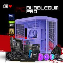 PC BUBBLEGUM PRO / INTEL CORE ULTRA 9 285K / RTX 5080 / 64GB RAM DDR5 / 2TB SSD NVME / ENFRIAMIENTO LIQ 360MM CON PANTALLA / FUENTE 1200W 80+ GOLD / W11 PRO / PROMOCION