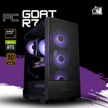 PC GOAT R7 / AMD RYZEN 7 5700 / RTX 5060 / 16GB RAM / 1TB SSD NVME / DISIPADOR DE TORRE ARGB / FUENTE 650W 80+ BRONZE / W11 PRO / PROMOCION