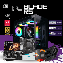 PC BLADE R5 / AMD RYZEN 5 5500 / RADEON RX 7600 8GB / 16GB RAM / 500GB SSD NVME / FUENTE 650W 80+ GOLD / W11 PRO / PROMOCION