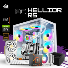 PC HELLIOR R5/ AMD RYZEN 5 7600 / RTX 5060 TI 16GB / 16GB RAM DDR5 / 1TB SSD NVME / DISIPADOR DE TORRE DOBLE FAN / FUENTE 750W 80+ BRONZE/ W11 PRO / PROMOCION