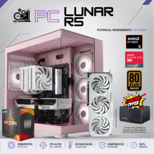 PC LUNAR R5 / AMD RYZEN 5 5600XT / RADEON RX 9060 XT 16G / 16GB RAM DDR4 / 1TB SSD NVME / DISIPADOR DE TORRE DOBLE / FUENTE 700W 80+ BRONZE / W11 PRO / PROMOCION