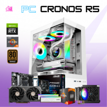 PC CRONOS R5 / AMD RYZEN 5 5600 / RTX 5060 / 16GB RAM / 500GB SSD NVME / FUENTE 750W 80+ BRONZE / DISIPADOR DE TORRE ARGB / PROMOCION