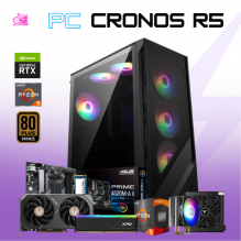 PC CRONOS R5/ AMD RYZEN 5 5600 / RTX 5060 / 16GB RAM / 500GB SSD NVME / DISIPADOR DE TORRE ARGB / W11 PRO / PROMOCION