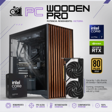 PC WOODEN PRO / INTEL CORE ULTRA 7 265K / RTX 5070 / 48GB RAM DDR5 / 1TB SSD NVME / FUENTE 850W 80+ GOLD / ENFRIAMIENTO LIQ 240MM / W11 PRO / B860 / PROMOCION