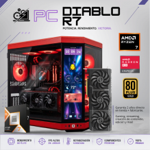 PC DIABLO R7 / AMD RYZEN 7 9800X3D/ RADEON RX 9070 XT 16G / 32GB RAM DDR5 / 2TB SSD NVME / ENFRIMIENTO LIQ 360MM / HYTE Y70 TOUCH / 850W 80+ GOLD / W11 PRO / PROMOCION