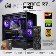 PC FRAME R7 PRO / AMD RYZEN 7 7800X3D / RTX 5070 TI / 48GB RAM DDR5 / 2TB SSD NVME / ENFRIAMIENTO LIQ 360MM / FUENTE 850W 80+ GOLD / W11 PRO / PROMOCION