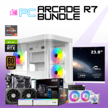 PC ARCADE R7 / AMD RYZEN 7 5800X / RTX 5060 TI 16G / 32GB RAM / 1TB SSD NVME / ENFRIAMIENTO LIQ 240MM / FUENTE 750W 80+ BRONZE/ INCLUYE MONITOR 23.8" FHD 165HZ 1MS/ / W11 PRO / PROMOCION