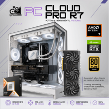 PC CLOUD PRO R7 / AMD RYZEN 7 9800X3D / RTX 5070 TI / 32GB RAM DDR5 / 1TB SSD NVME / ENFRIAMIENTO LIQ 360MM / FUENTE 850W 80+ GOLD / W11 PRO / PROMOCION
