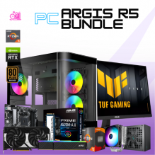 PC ARGIS R5 BUNDLE/ AMD RYZEN 5 5500 / RTX 5060 / 32GB RAM / 1TB SSD NVME / DISIPADOR DE TORRE ARGB / FUENTE 650W 80+ BRONZE / INCLUYE MONITOR ASUS 200HZ FHD 23.8"/ W11 PRO / PROMOCION
