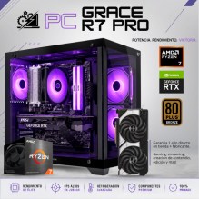 PC GRACE R7 PRO / AMD RYZEN 7 5700X / RTX 5060 / 32GB RAM / 1TB SSD M.2 NVME/ DISIPADOR DE TORRE / FUENTE 650W 80+ BRONZE / W11 PRO / PROMOCION