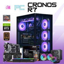PC CRONOS R7 / AMD RYZEN 7 5700X / RTX 5060 / 32GB RAM / 1TB SSD NVME / ENFRIAMIENTO LIQ 240MM / FUENTE 750W 80+ BRONZE / W11 PRO / PROMOCION 