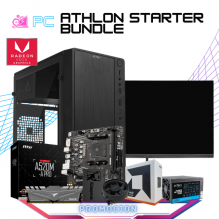 PC ATHLON STARTER BUNDLE / AMD ATHLON 3000G / RADEON VEGA GRAPHICS / 8GB RAM / 120GB SSD / FUENTE 500W / MONITOR 21.5" FHD 75HZ 5MS / KIT TECLADO Y MOUSE / PROMOCION