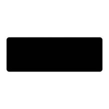 Mousepad Gaming, superficie extra suave y antiderrapante, repelente al agua, bordes cocidos, resistente, 40x90x.03 cms, negro, BROBOTIX 6007105