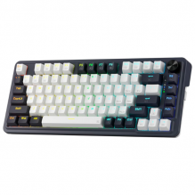 Teclado Mecánico Redragon UCAL PRO K673 / Hot Swap / Inalámbrico / 75% / RGB / 3 modos / 81 teclas / Control De Perilla Dedicado / Abyssal Blue / Swtich Red / K673WB-RGB-PRO SP