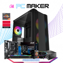 PC MAKER / AMD RYZEN 5 5600GT/ RADEON VEGA 7 / 16GB RAM / 500GB SSD M.2 NVME / DISIPADOR DE TORRE / FUENTE 550W 80+ BRONZE/ PROMOCION